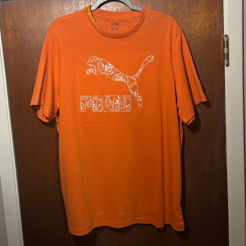 Puma day of the dead embroidered Tshirt men’s size XL NWT skulls